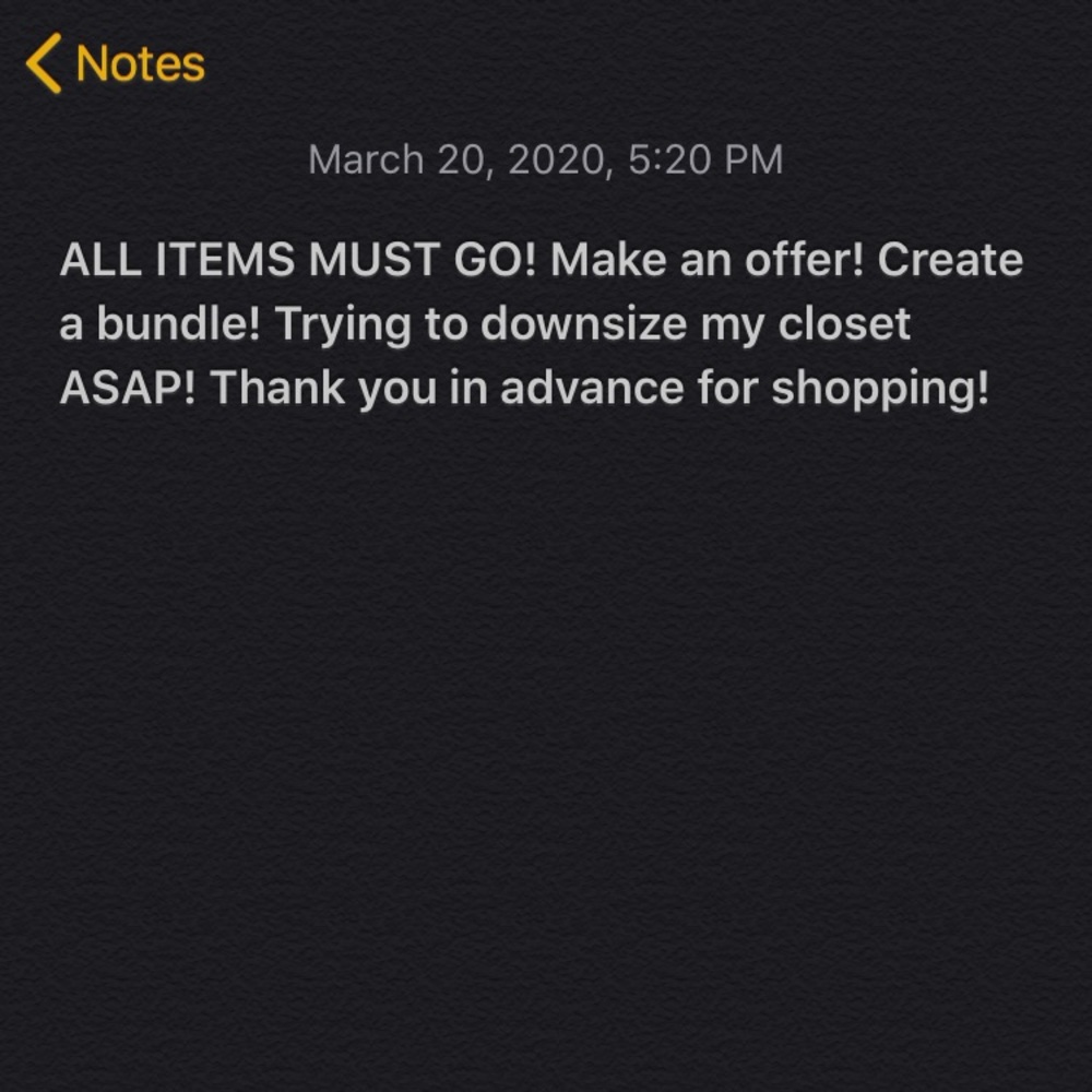 ‼️‼️‼️‼️CLOSET CLEAN OUT‼️‼️‼️‼️ Make an offer!